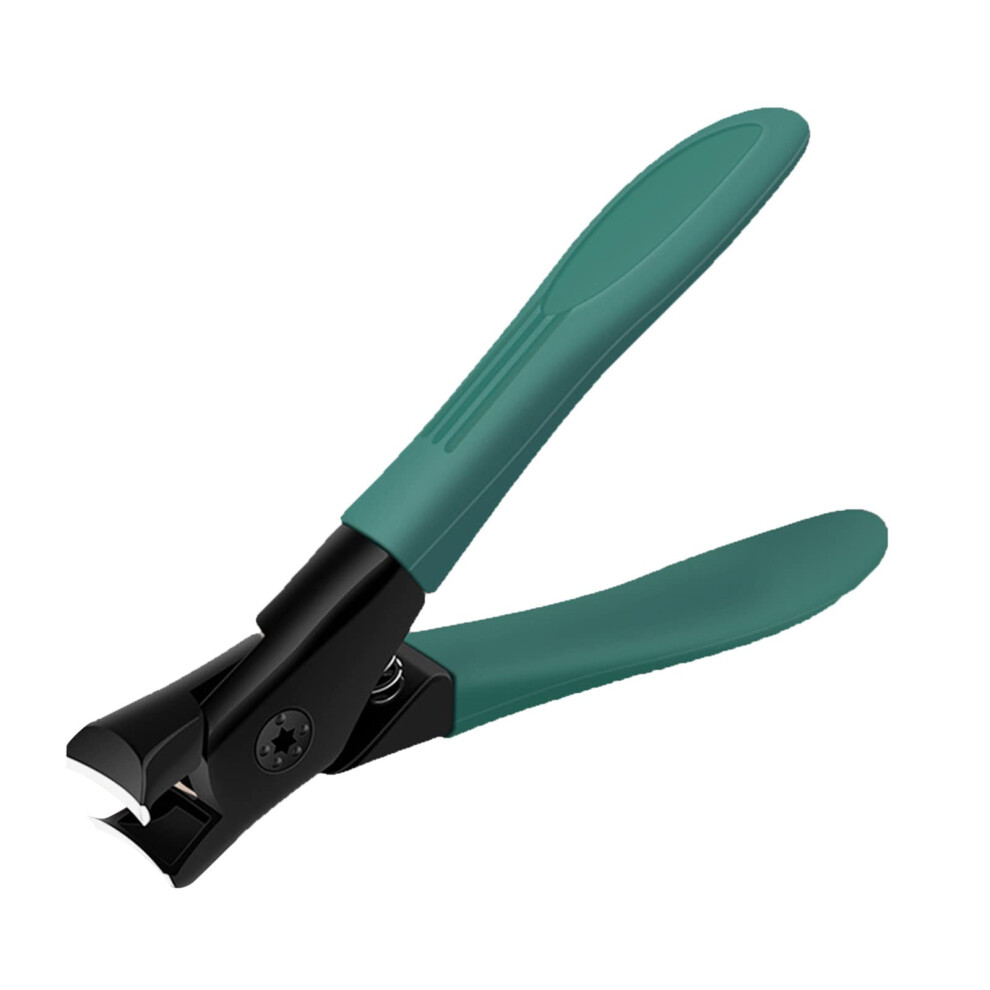 Stainless Steel Wide Mouth Nail Clippers with AntiSplash Guard for Fingernail and Toenail Trimming
