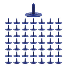 AQCW50 stuks golfbalmarkers, bulkverpakking, balpositie markers, meerkleurig, plat, rond, plastic, lichtgewicht golfaccessoire