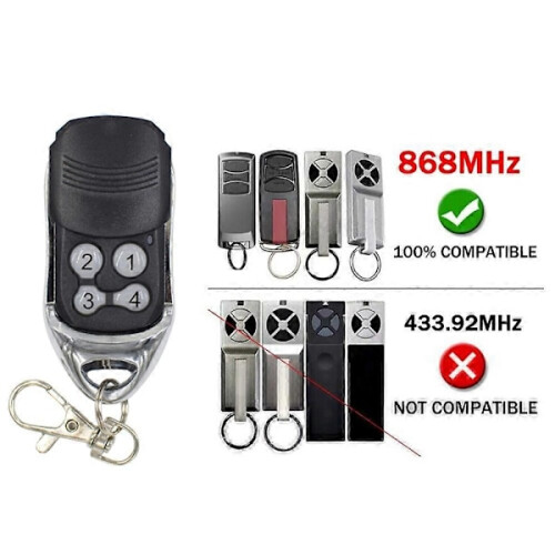 Για 868MHz TX4EVF TX2REV TX4REV TX4REVF Τηλεχειριστήριο ανοιχτήρι γκαραζόπορτας με κλειδί χειρός