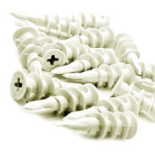 Wideskall Nylon Self Drilling Drywall Anchors Small for #6 - #8 Fastener Screws, Pack of 120