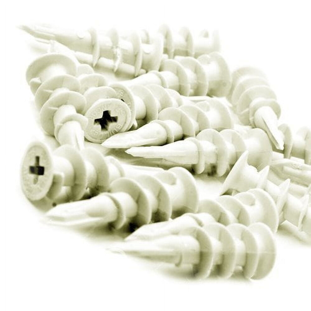 Wideskall Nylon Self Drilling Drywall Anchors Small For #6 - #8 Fastener Screws, Pack Of 120 9164030901124