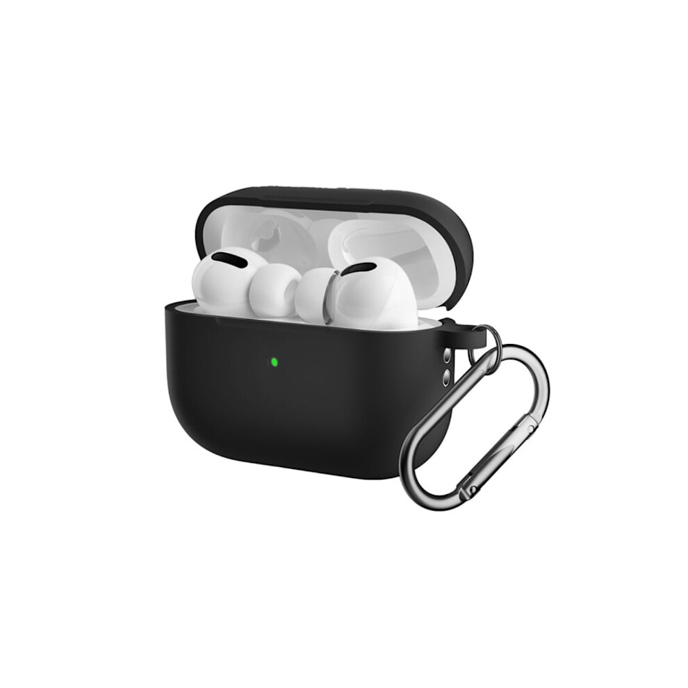Silicone Case With Carabiner Compatible With Apple Compatible With Airpods Pro 2 Black 9164030900677