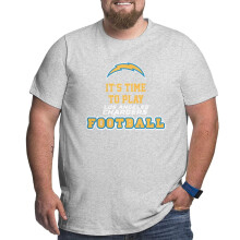 Chargers Men Big and Tall Sports Short Football Team Logo Sleeve for Baseball Fanoušci Dárky T-Shirt