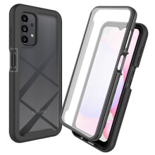 360Full Cover Edge -suojakuori, yhteensopiva Samsung Galaxy A13 -puhelimen kanssa, musta
