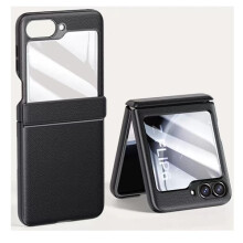Yhteensopiva Samsung Galaxy Z Flip6Case -kotelon kanssa, musta, musta