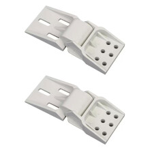 Offerta strisce sigillanti XIUH! 2 cerniere universali per porte di congelatori, cerniere pieghevoli in plastica per plexiglass, compatibili con