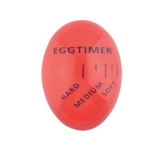 Eierwekker, eieren koken, hardgekookt, zachtgekookt, keukengerei, rood