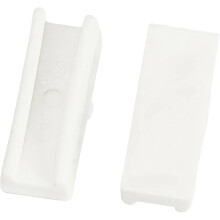 Par de 12 puntas de plástico blancas para alicates de punta plana (25 x 9,5 x 7,5 mm) para herramientas de fabricación de joyas, conformado de