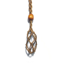3 stk. halskædesnor tom stenholder krystal halskæde brun