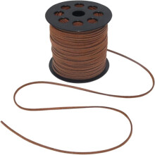 Απλό δερμάτινο λουράκι σουέτ κορδόνι DIY{F2}