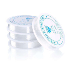 Jewelry Making: 5-Pack Transparent Elastic Thread 0.6mm