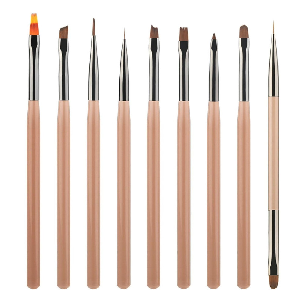 Nail brush set, sweeping pen, double-ended construction pen, phototherapy painted drawstring pen, gradient pen
