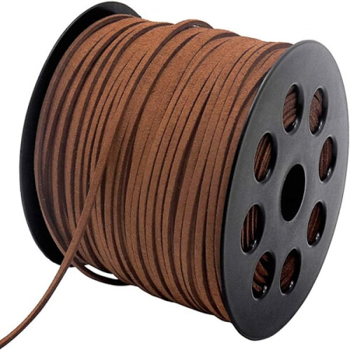 Απλό δερμάτινο λουράκι σουέτ κορδόνι DIY{F2} 1