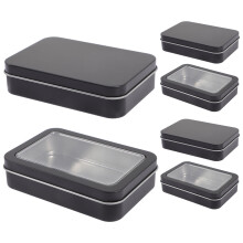Caja de hojalata para 6 mazos de cartas Eease, organizador de cartas de juego