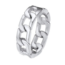 Bague en acier titane pour homme, bijou unisexe tendance pour homme et femme8
