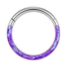 16G-Opál-Szeptum-Karika-Orr-Karika-Ajak-Rozsdamentes-Acél-Csuklós-Szegment-Varratmentes-Porc-Fülbevaló-Tragus-Piercing-Ékszer