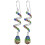 Elements Crystal Leverback Earrings 18k White Gold Plated Multiple Colors 3