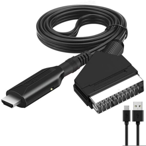 Μετατροπέας Scart σε HDMI - 1080P, Προσαρμογέας Scart σε HDMI "όλα σε ένα"_ryy