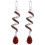 Elements Crystal Leverback Earrings 18k White Gold Plated Multiple Colors 4
