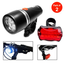 Αδιάβροχη λάμπα 5 LED 2 σε 1 για ποδήλατο, μπροστινό φως προβολέα και φακός ασφαλείας