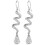 Elements Crystal Leverback Earrings 18k White Gold Plated Multiple Colors 2