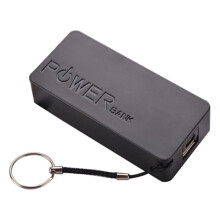Cargador de batería USB Powerbank para estuche 5600mAh 2X18650 Caja DIY para cargar teléfono Negro