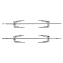 2 set kalkon BBQ rostfritt stål matgafflar rostad kyckling kött rotisserie airfryer brödrost ugn tillbehör fisk grillad köksredskap