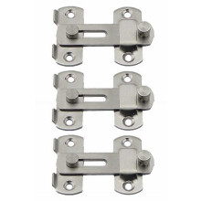3x20x50x70mm rustfrit stål hjemmeport dørlås skydelås hardware