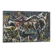 Affiche abstraite de Jackson Pollock 40 x 60 cm - Décoration murale, Décoration de chambre, Tableau décoratif pour la maison (74)