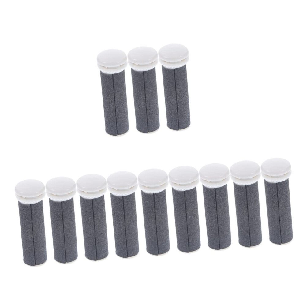 Electric Foot File Replacement Roller Heads 12pcs Pedicure Callus Remover Refill for Smooth Skin