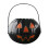 Κουβάς κολοκύθας για το Halloween με λαβές και φως, καλάθι με γλυκά, κουβάδες για σνακ, 6