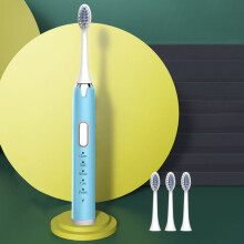 Essentials ZKCCNUK Elektrische Zahnbürste für Erwachsene, geräuscharm und tragbar mit intelligentem Timer, IPX7 wasserdicht, Vibrationsfunktion