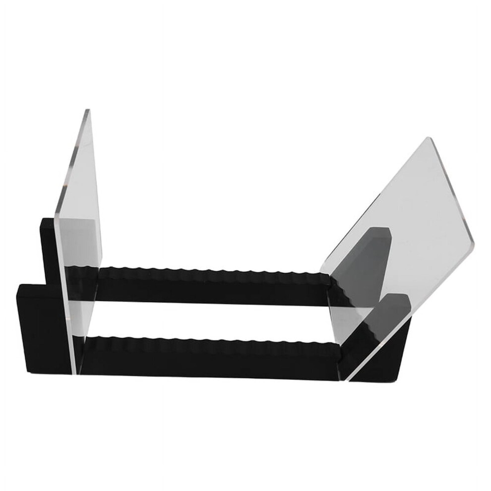 Vinyl Record Storage -Vinyl Lp Record Rack 13.7 Inches Long -Vinyl Record Holders (Black) Black 9027700429703