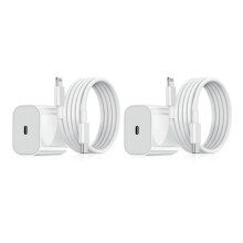 Pack - 20W USB-C PD Fast Charger for compatible with iPhone +2M Cable White