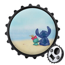 Magnetische flesopener met Stitch-sluiting en koelkastmagneten. Een uniek cadeau-idee voor kampeerliefhebbers, een coole gadget voor buiten, picknick