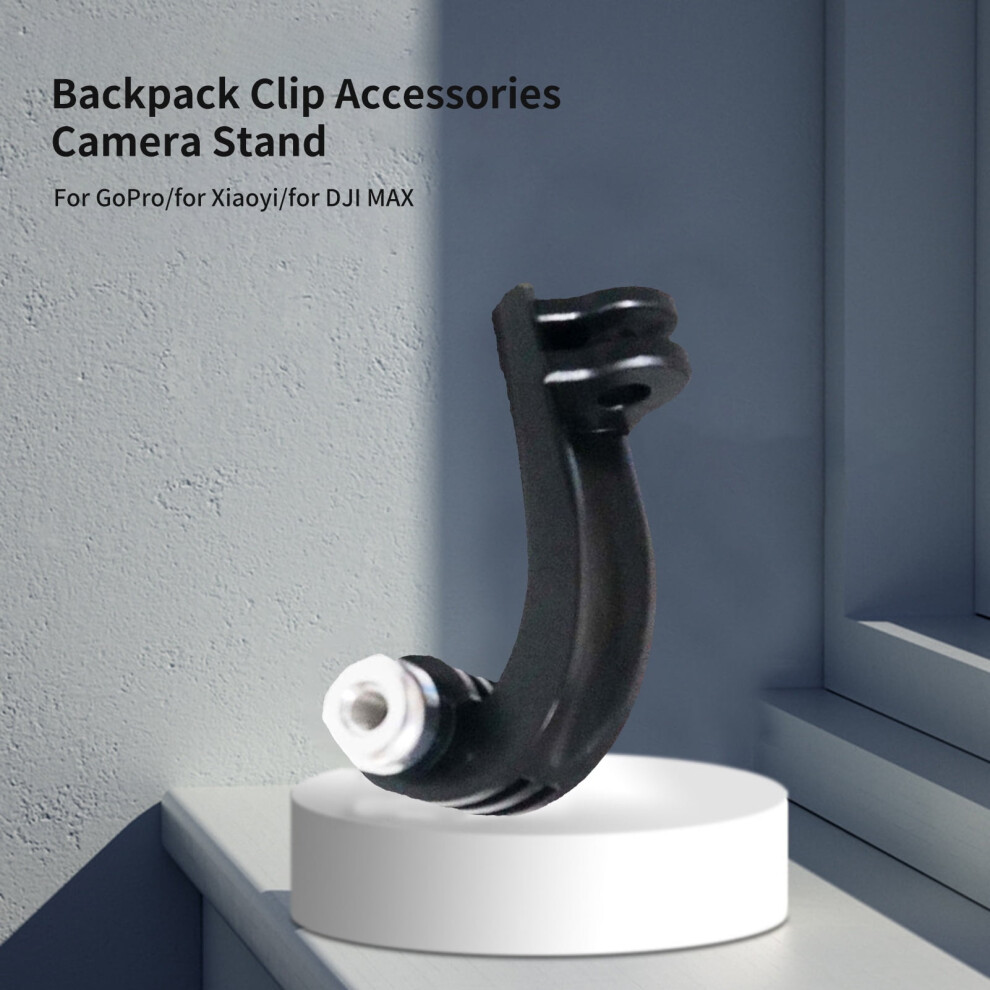 Susuchens Action Camera Mount With Compatible With Gopro/Xiaoyi/Max Easy Install, Sturdy Vertical Neck Bracket For Panoramic Shots Black 9164030322240