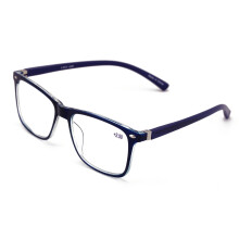 Lunettes de lecture haut de gamme pour hommes VWE TR90 avec branches allongées - Verres clairs - Branches à charnière à ressort 1,75