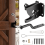 Self-Locking Gate Latch Carbon Steel Post Mounted Fence Gate Latch Heavy Duty Automatic Lever Latch 5