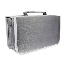 Lifetechs 128 Discs DVD CD Holder Zipper Album Storage Case Wallet Carrying Bag Organizer