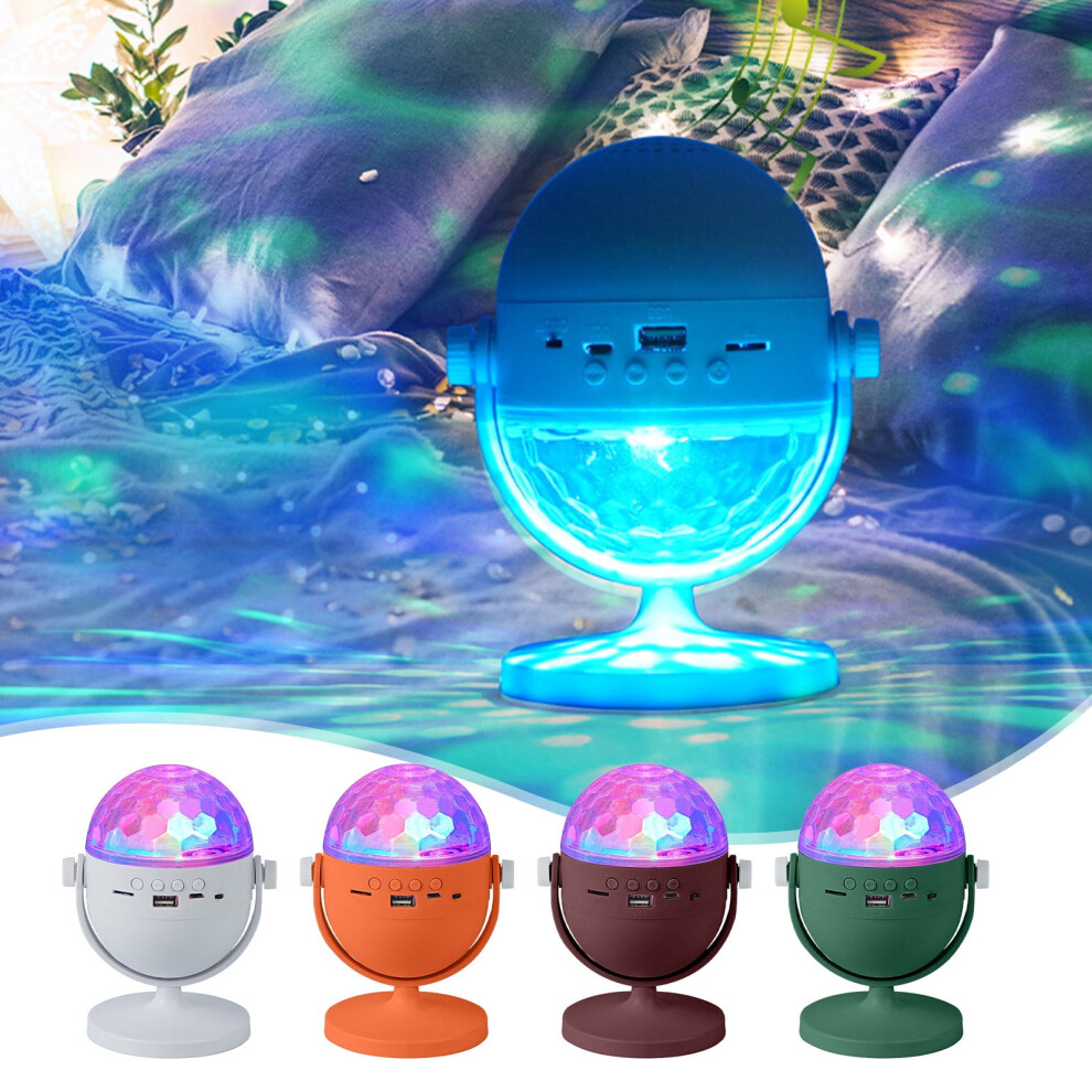 Jacenvly 2024 New Bluetooth Speaker With Starry Sky Projection Dreamy Party Stage Sound System, Outdoor Use, Light/Orange 9164030324169