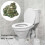 YANHAIGONG Κεραμικά καλύμματα τουαλέτας Frogs, διακοσμητικά καπάκια τουαλέτας, 4