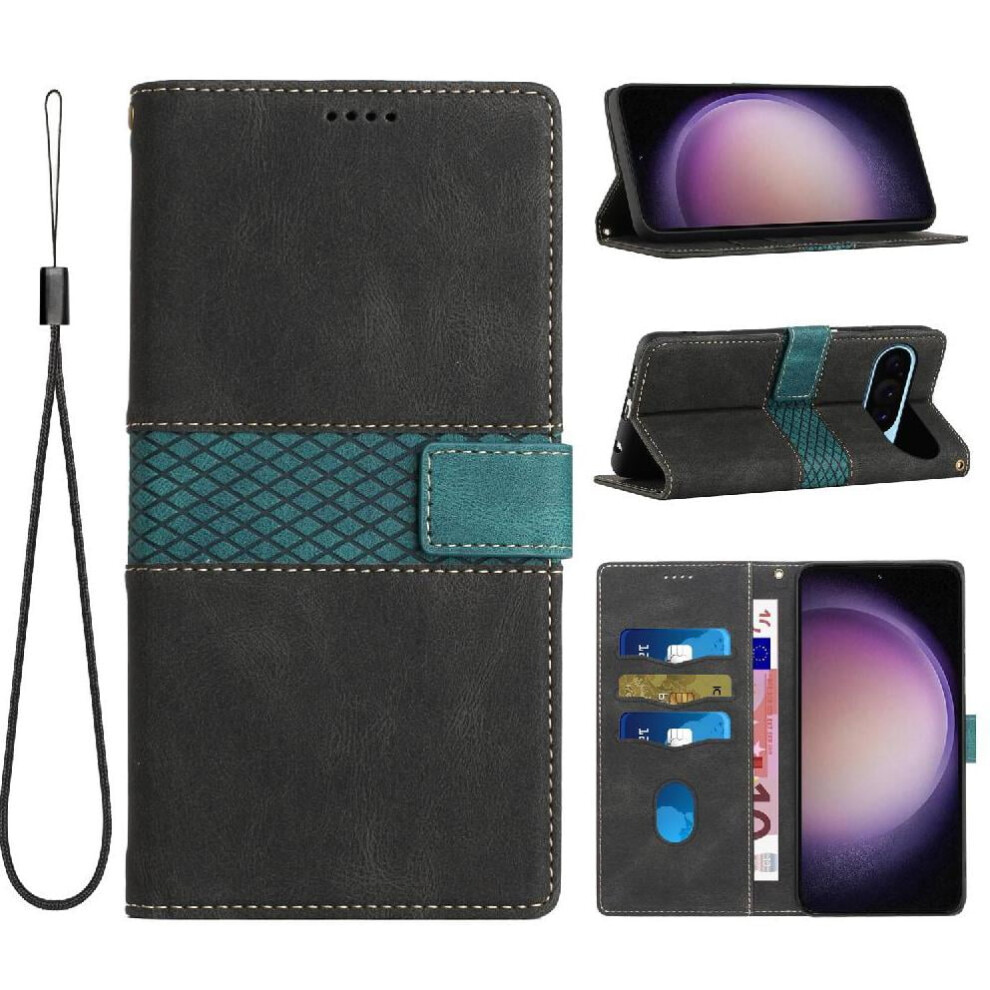 Wallet Case For Google Pixel 9 Kickstand Magnetic Closure Card Slot Wrist Strap Scratch Resistant 9164030324565