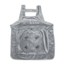 Herrnalise Cat Apron Carrier, Adjustable Chest Pouch with Holes, Breathable Soft Front Carrier for Cats up to 7.5kg