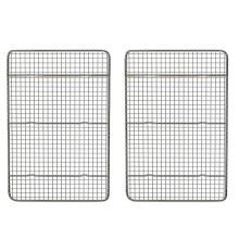 2X Cooling Rack and Baking Rack, Fits Quarter Sheet Pan, Stainless Steel, Wire Baking Cookie Bacon Racks for Oven
