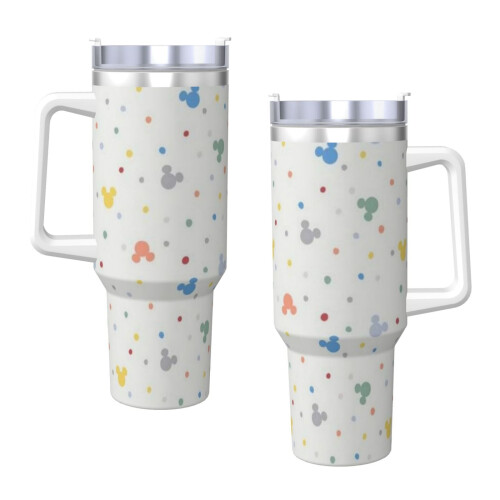 Εξατομικευμένο ποτήρι Mickey Mouse 40oz με λαβή και καλαμάκι - Κύπελλο ταξιδιού από 2