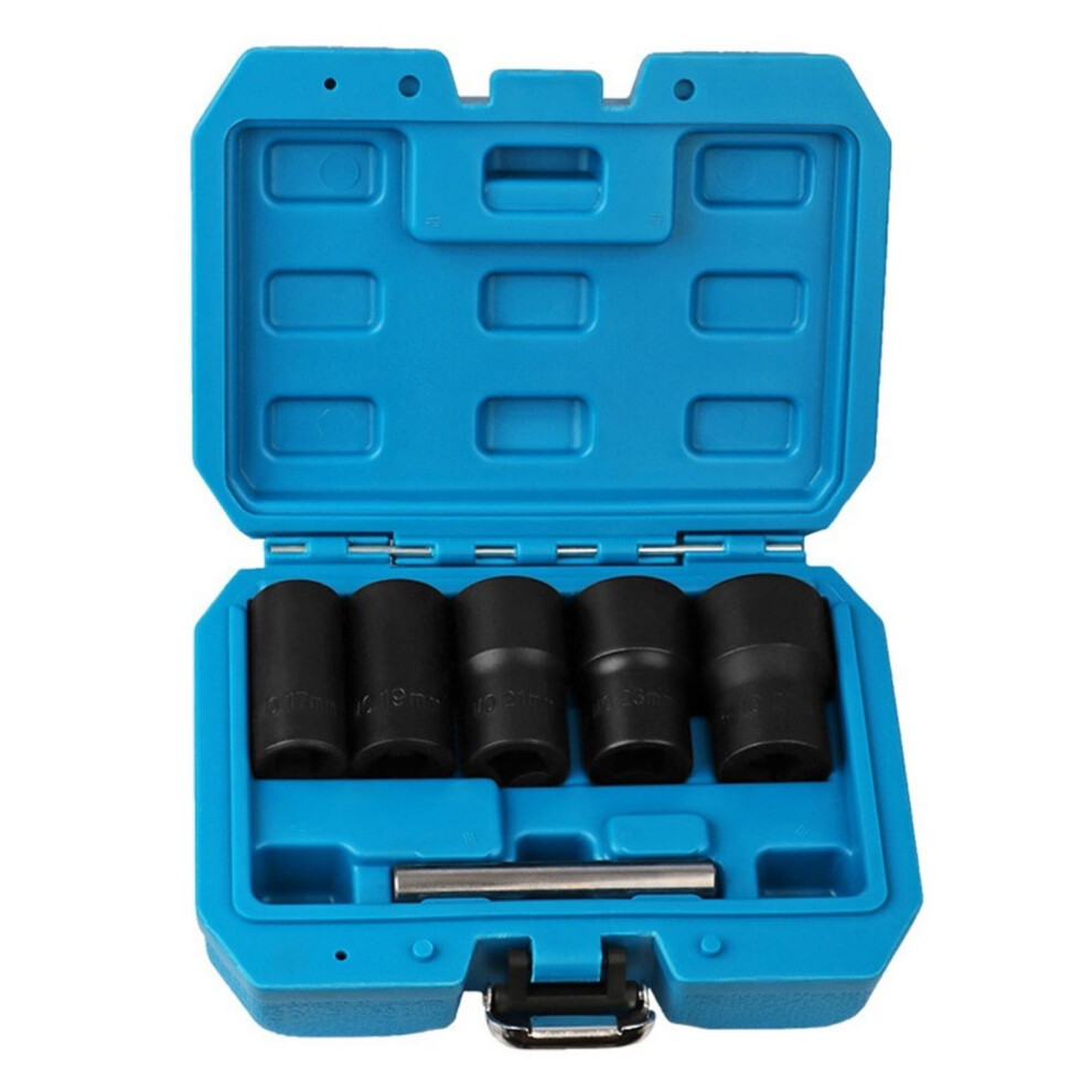 Yobolk Non-Slip Socket Wrench Tool Extractor, Compatible With Car Tire Damaged Nuts - Household Essentials 9464372849437