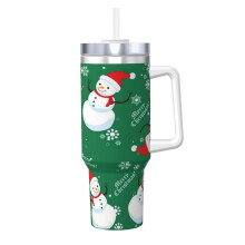 Personalisierter 1,2-Liter-Becher mit Henkel und Strohhalm – kompatibel mit Reisedeckeln – Tolle Geschenkidee zu Weihnachten für Frauen,