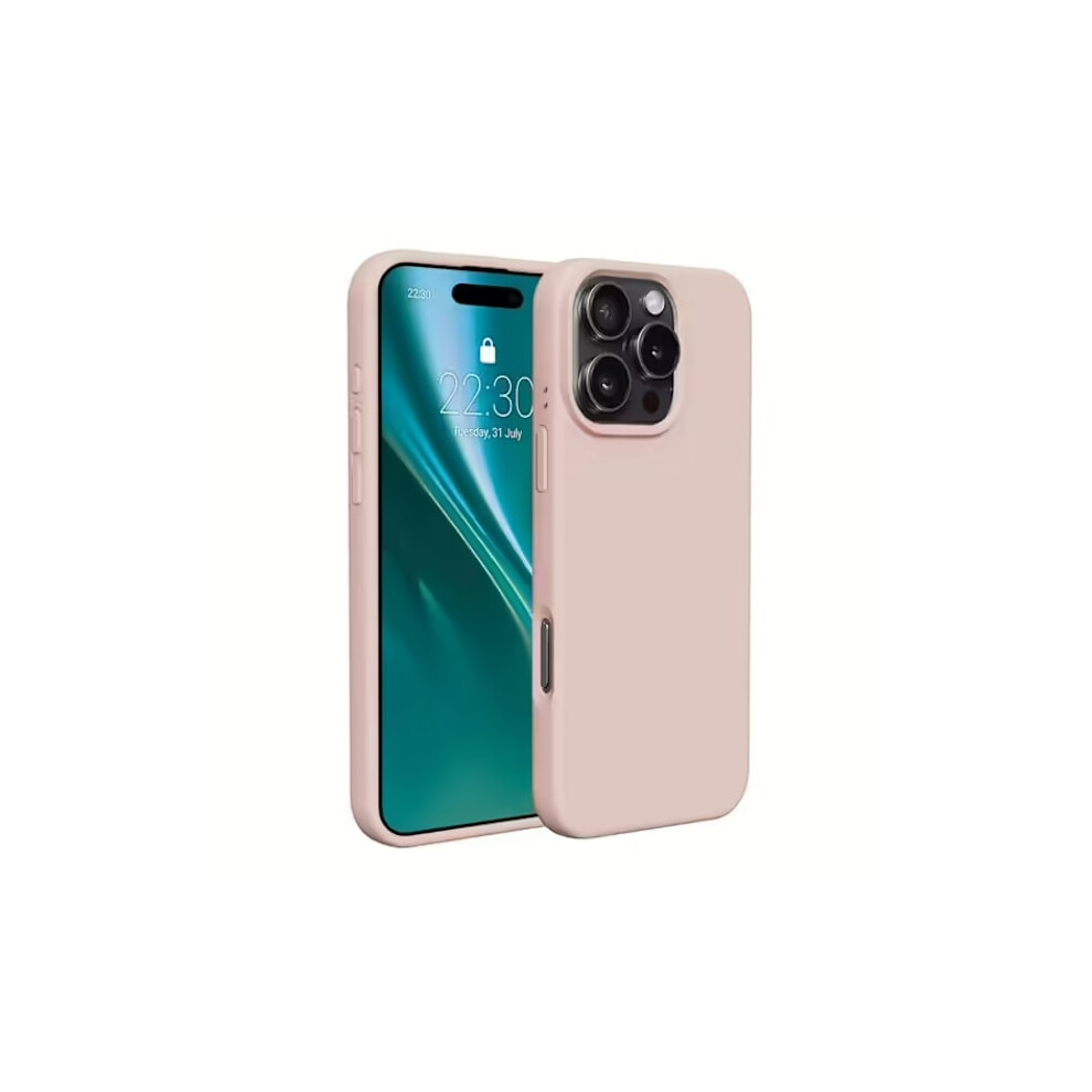 Compatible With Iphone 16 Pro Silicone Mobile Case - Sand Pink 9464372852741