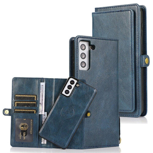 Kompatibel med Samsung Galaxy S21 - Practical2-1Wallet-etui, sort 1