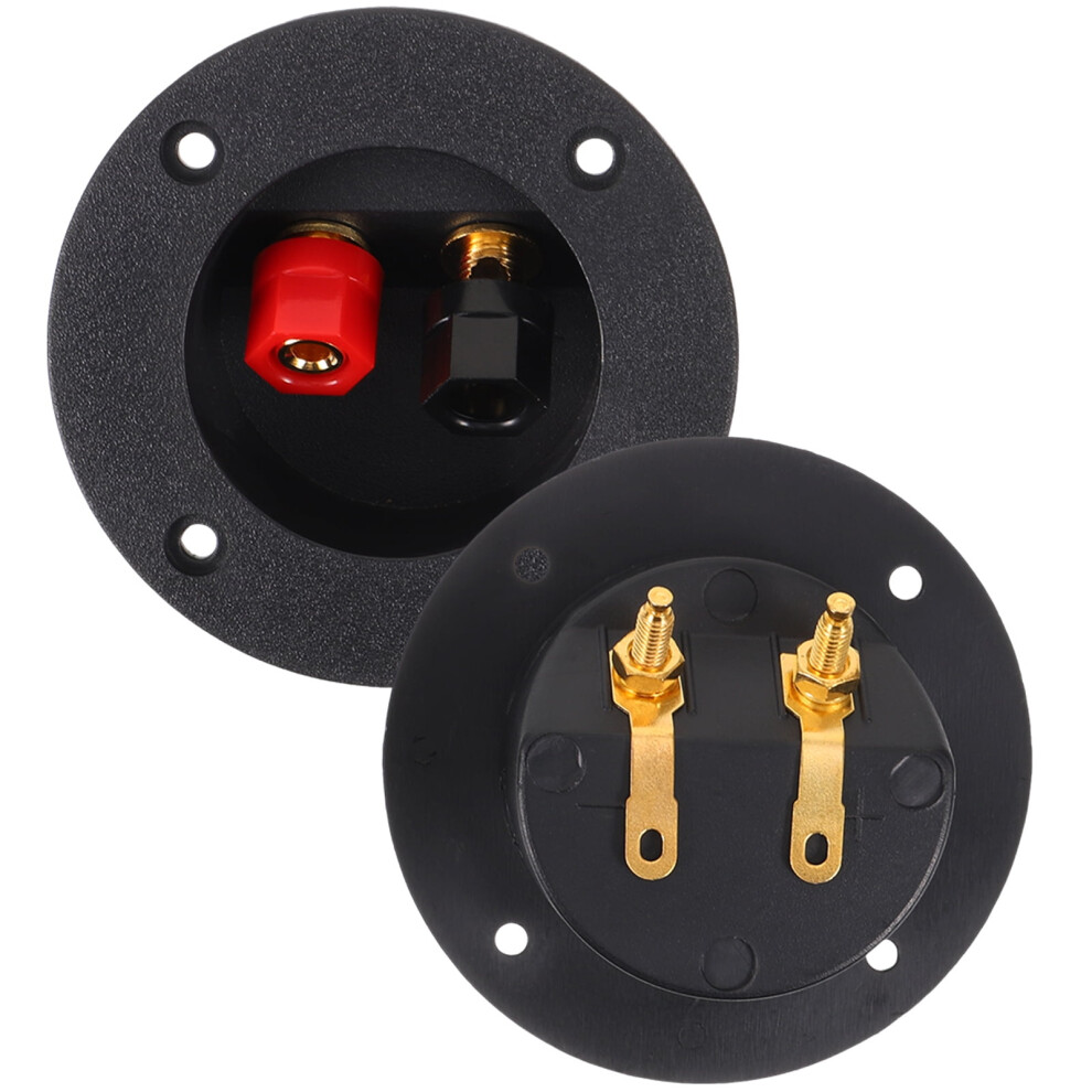 Voiceine 2Pcs Speaker Terminal Speaker Connector Binding Post Speaker Box Terminal Cup Speaker Plug 9464372853038